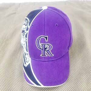 Colorado Rockies 47 Brand MLB Youth One Size Purple Baseball‎ Hat Cap Large Logo